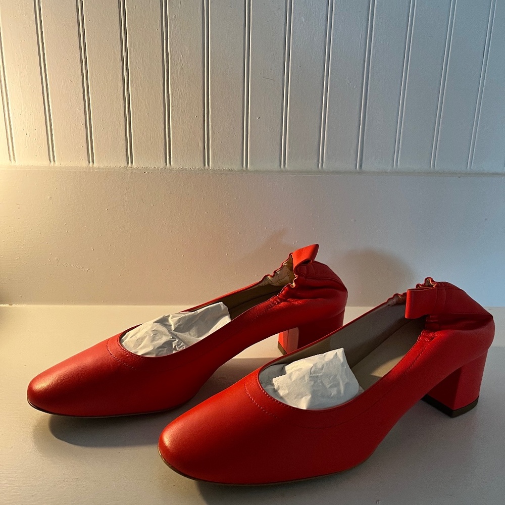 NIBWOT: Everlane The Day Heel 7 Bright Red